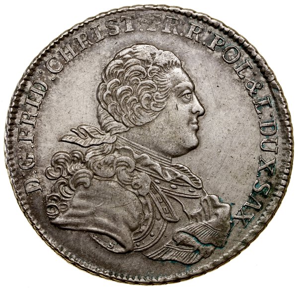 Talar, 1763 IFôF, Drezno; Aw: Popiersie królewic
