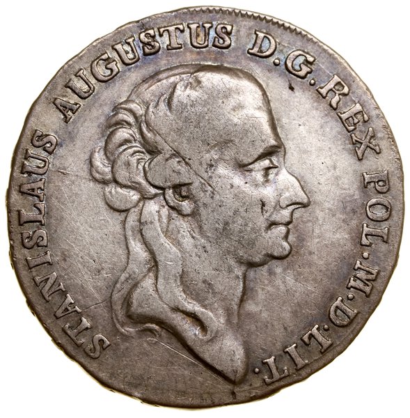 Półtalar, 1788 EB, Warszawa; Aw: Głowa króla w p