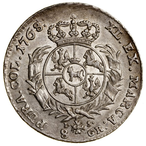 Dwuzłotówka (8 groszy), 1768 IS, Warszawa