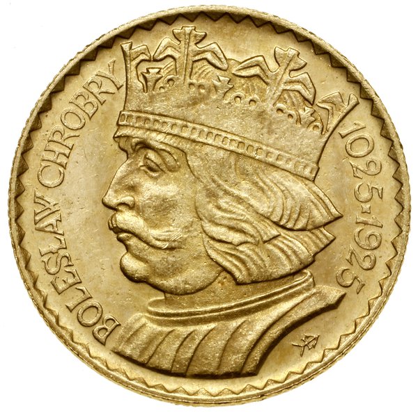 10 złotych, 1925, Warszawa; moneta wybita na pam