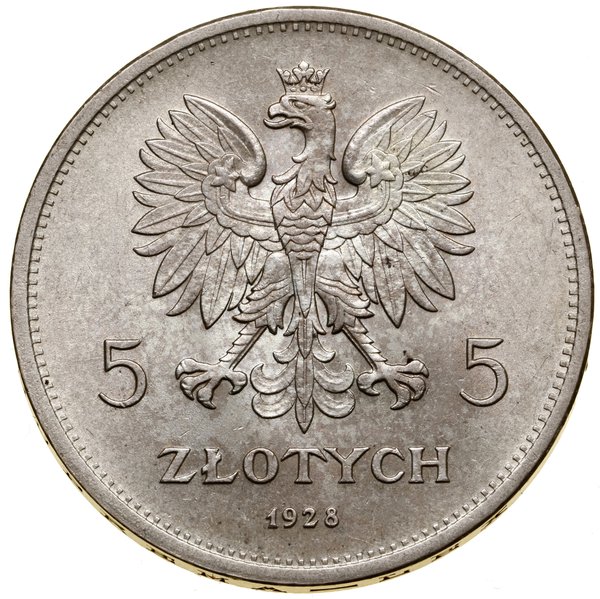 5 złotych, 1928, Warszawa