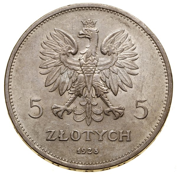 5 złotych, 1928, Bruksela