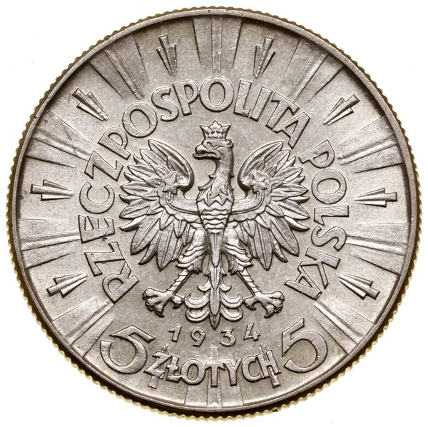 5 złotych, 1934, Warszawa