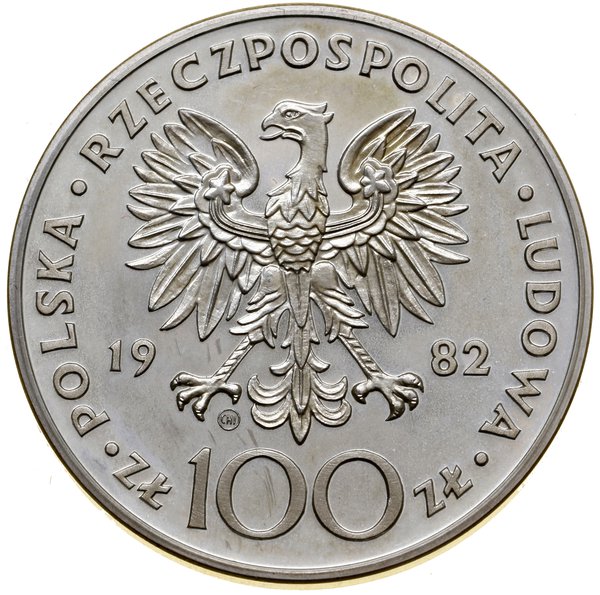 100 złotych, 1982, Szwajcaria; Jan Paweł II; Par