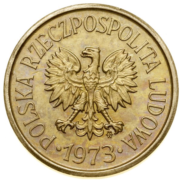 20 groszy, 1973, Warszawa; nominał 20 GROSZY – w