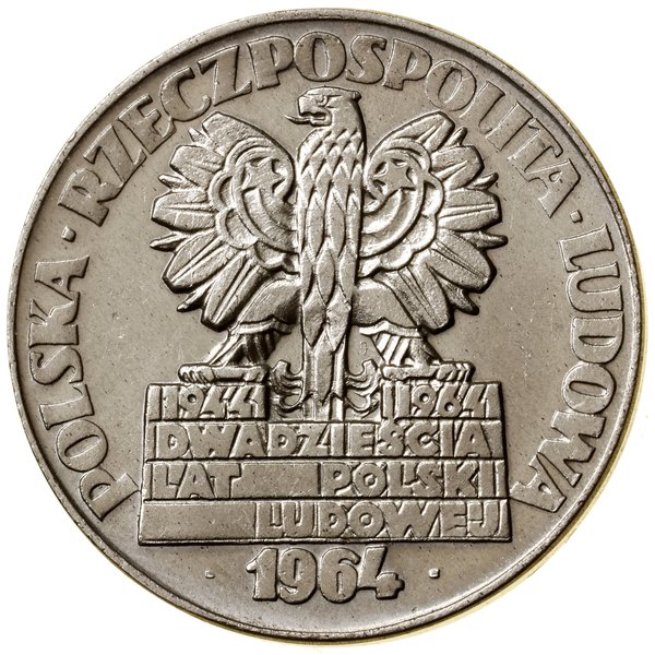 20 złotych, 1964, Warszawa; Nowa Huta – Płock – 
