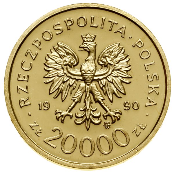 20.000 złotych, 1990, Warszawa; Solidarność 1980