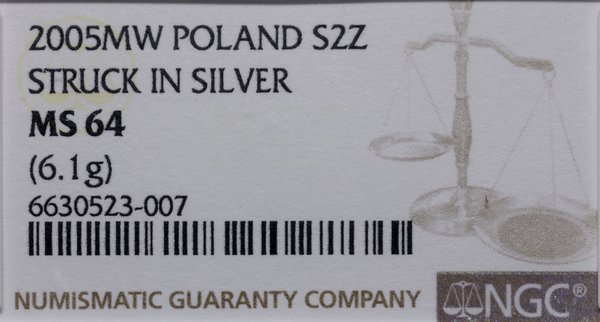 2 złote, 2005, Warszawa; Parchimowicz P708c; pró