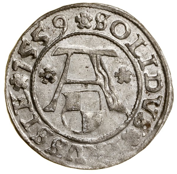 Szeląg, 1559, Królewiec; Kop. 3769 (R), Neumann 