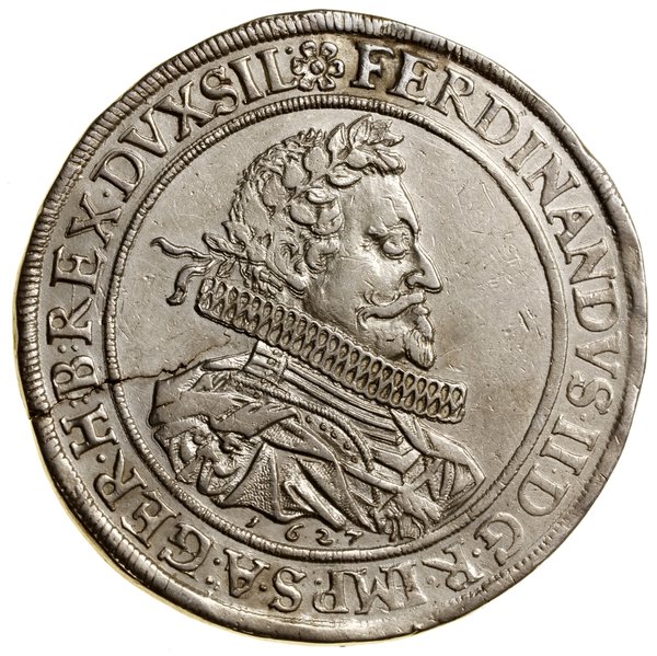 Talar, 1627, Wrocław; Aw: Popiersie w prawo, leg