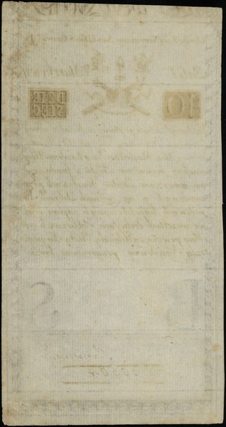 10 złotych, 8.06.1794; seria B, numeracja 30504,