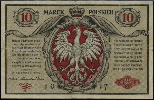 10 marek polskich, 9.12.1916; Generał, Biletów, 