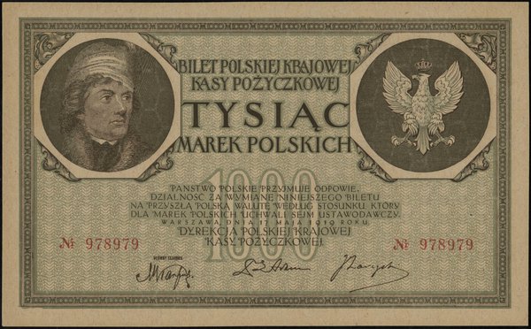 1.000 marek polskich, 17.05.1919