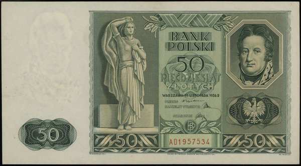 50 złotych, 11.11.1936; Jan Henryk Dąbrowski, se