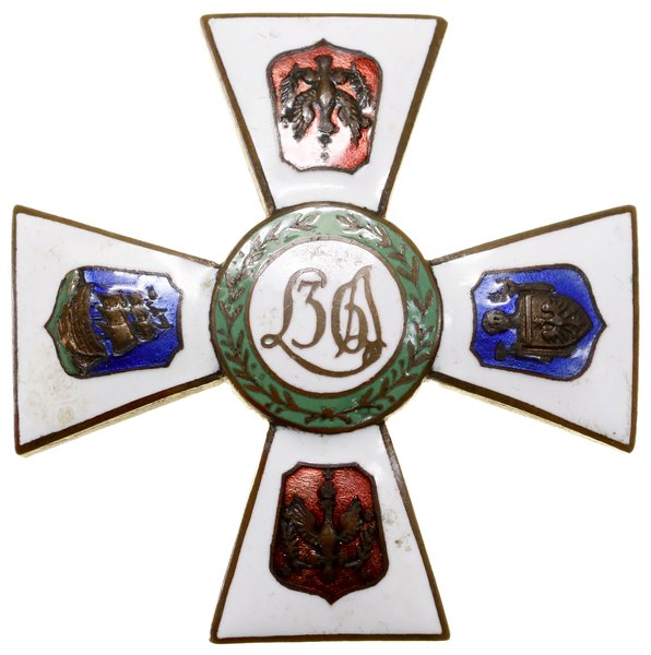 Oficerska Odznaka Pamiątkowa 36. Pułku Piechoty Legii Akademickiej, od 1928