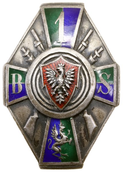 Oficerska Odznaka Pamiątkowa 1. Batalionu Strzelców, od 1931