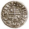 Denar, bez daty (985–995), Ratyzbona, mincerz Ag; Aw: Krzyż, w kątach kulka, pierścień, kulka i pu..