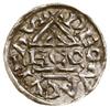 Denar, bez daty (985–995), Ratyzbona, mincerz Ag; Aw: Krzyż, w kątach kulka, pierścień, kulka i pu..