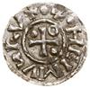 Denar, bez daty (985–995), Ratyzbona, mincerz Aljan; Aw: Krzyż, w kątach kulka, pierścień, kulka i..