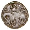 Denar książęcy, bez daty (1070–1076); Aw: Głowa w perełkowej obwódce, BOLEZLAVS; Rw: Książę na kon..