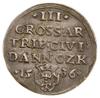 Trojak, 1536, Gdańsk; popiersie króla z wąską głową, w legendzie awersu TOCI PRVSS; CNG 70.I.b, Ig..