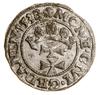 Szeląg, 1538, Gdańsk; w legendzie awersu POLO, na awersie skrzyżowane haki (znak Macieja Schilling..