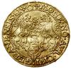 Dukat, 1581, Gdańsk; Aw: Popiersie króla w prawo, STEPHANVS D G REX POL D PRVS; Rw: Herb wielki mi..