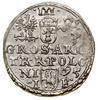 Trojak, 1595, Olkusz; odmiana bez znaku mennicy; Iger O.95.4.d, Kop. 989, Kopicki (ZIIIW) 515; ład..