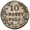 10 groszy, 1831 KG, Warszawa; wariant z prostymi