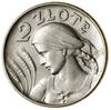 2 złote, 1925, Filadelfia; popiersie kobiety z kłosami, odmiana bez kropki po dacie; Kop. 2901 (R)..