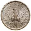 1 złoty, 1924, Paryż; popiersie kobiety z kłosami; Kop. 2860 (R), Parchimowicz 107a; subtelna paty..