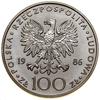 100 złotych, 1986, Szwajcaria; Jan Paweł II; Parchimowicz 294f; srebro próby 750, 14.07 g; stemple..