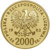 2.000 złotych, 1982, Szwajcaria; Jan Paweł II – popiersie 3/4 w lewo z krzyżem; Fr. 129, Parchimow..