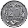 20 groszy, 2005, Warszawa; Parchimowicz P705f; próba technologiczna w aluminium, 0.78 g; nakład ni..