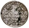 Trojak, 1596, Mitawa; data na dole rozdzielona znakiem mincerskim podskarbiego kurlandzkiego Krzys..