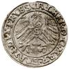 Grosz, 1558, Królewiec; Kop. 3795 (R2), Slg. Marienburg 1222, Voss. 1411; rzadki rocznik, miejscow..