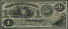 1 dolar, 2.03.1872; seria A, numeracja 2031; Criswell 3, Pick S3221; piękny banknot w opakowaniu P..