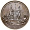 Medal na pamiątkę przyłączenia Pomorza i Rugii do Prus, 1815, projektu F. Königa; Aw: Trzy głowy w..
