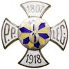 Oficerska Odznaka Pamiątkowa 8. Pułku Piechoty Legionów; od 1928; Krzyż Ruperta, na ramionach 1807..