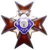 Odznaka Pamiątkowa 6. Batalionu Sanitarnego, od 1929; Krzyż maltański, na nim ukośnie mniejszy krz..