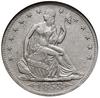 50 centów, 1858 O, Nowy Orlean; typ Seated Liberty, odmiana ze strzałami i promieniami (Arrows & R..