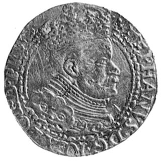 dukat 1586, Gdańsk, j.w., Kop.1.9a -R-, Fr.3, drobne rysy w tle