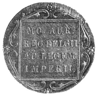 dukat 1831, Utrecht, Aw: Stojący rycerz i napis, Rw: Napis w ozdobnej ramce, Plage 271, Fr. 114(43)