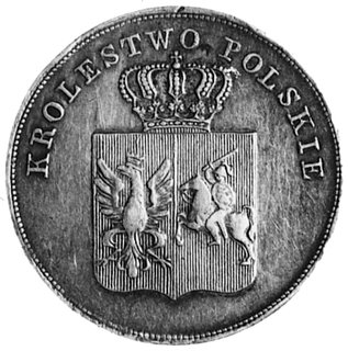 5 złotych 1831, Warszawa, Aw: Tarcza herbowa i napis, Rw: Nominał w wieńcu i napis, Plage 272 R, odmiana17 211/625