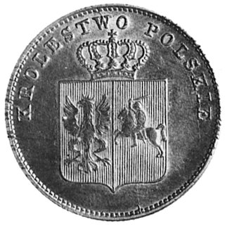 2 złote 1831, Warszawa, Aw: Tarcza herbowa i napis, Rw: Nominał w wieńcu i napis, Plage 273, ładna starapatyna