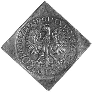 10 złotych 1933, Sobieski, klipa, wybito 100 sztuk