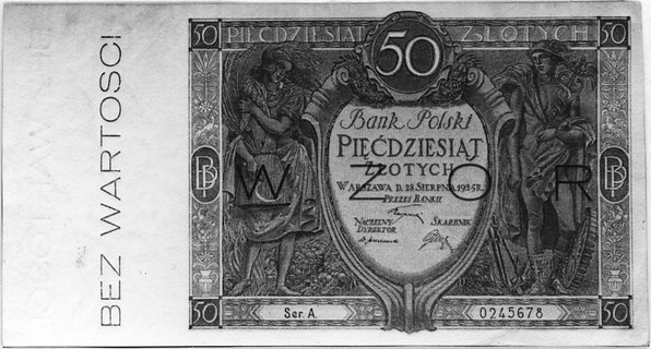 50 złotych 28.08.1925, A 0245678, Kow.109a, Pick