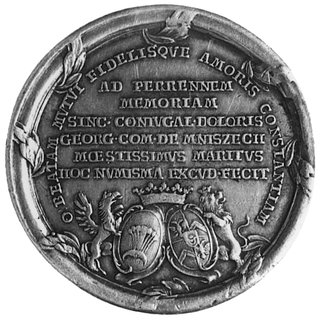 medal wybity w 1772 roku na zlecenie Jerzego Mni
