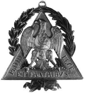 odznaka masońska Loży Orła Białego w Sankt Petersburgu