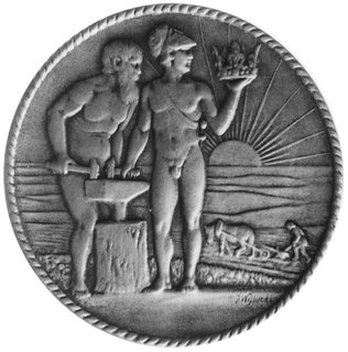 medal sygnowany J.WYSOCKI wybity w 1916 roku upa